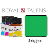 Краска акварельная жидкая Ecoline № 665 Зеленая весенняя 30 мл Royal Talens