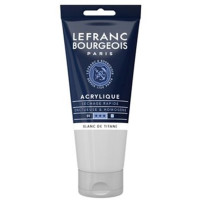 Акрилова фарба Lefranc Fine Acrylic Color 80 мл №008 Titanium white, Білила титанові