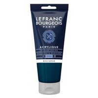 Акриловая краска Lefranc Fine Acrylic Color 80 мл, №048 Sapphire blue, Синий сапфир