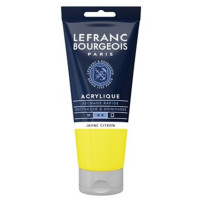 Акрилова фарба Lefranc Fine Acrylic Color 80 мл №169 Lemon yellow, Жовтий лимонний