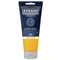 Акриловая краска Lefranc Fine Acrylic Color 80 мл, №212 Indiane yellow, Желтый индийский