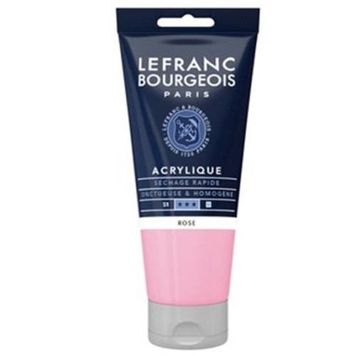 Акриловая краска Lefranc Fine Acrylic Color 80 мл, ном 351 Pink, Розовый 300437