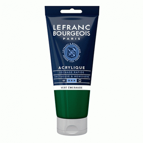 Акриловая краска Lefranc Fine Acrylic Color 80 мл, №534 Warm green, Зеленый теплый 300470