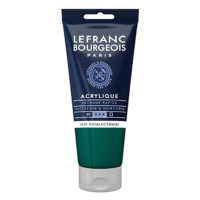 Акрилова фарба Lefranc Fine Acrylic Color 80 мл №598 Phthalocyanine green, Фталоціанін зелений