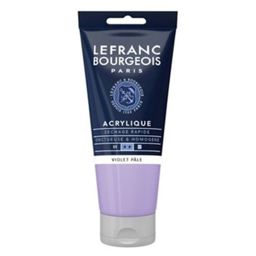 Акриловая краска Lefranc Fine Acrylic Color 80 мл, №659 Pale violet, Фиолетовый пастельный