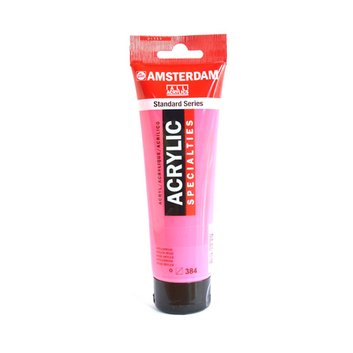 Краска акриловая AMSTERDAM №384 Отражающий розовый 120 мл