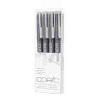 Лайнери Copic Multiliner grey сірі 4 шт (0,05+0,1+0,3+0,5)