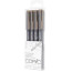 Лайнери Copic Multiliner warm grey сірий мокрий 4 шт (0,05+0,1+0,3+0,5)