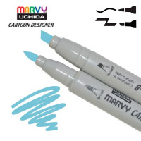 Маркер Marvy двосторонній Світло-блакитний 1900B-S