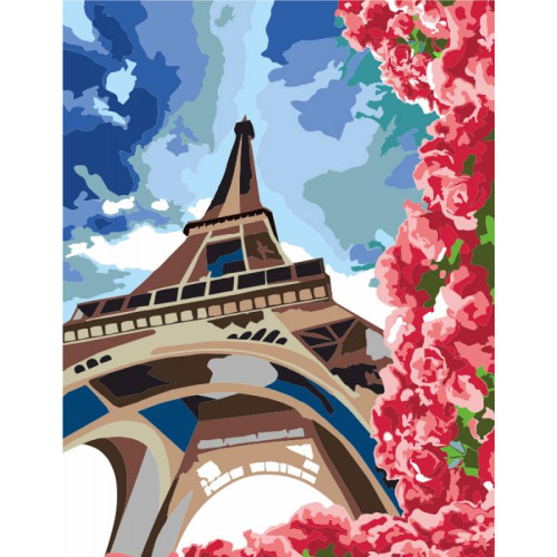 Картина по номерам акрил набор Летний Париж ROSA START