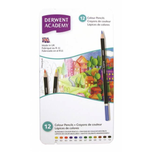 Карандаши для рисунка Academy Colour цветные 12 шт