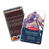 Олівці кольорові DERWENT Coloursoft 12 кол.