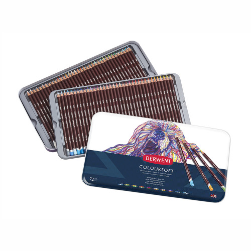 Олівці кольорові DERWENT Coloursoft 72 кол.