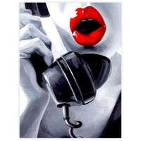 Холст на картоне с контуром, Pop Art Passion 30х40, хлопок, акрил ROSA START