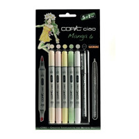 Набір маркерів Copic Ciao Manga 6 set 5+1 лайнер