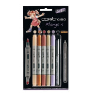 Набір маркерів Copic Ciao Manga 4 set 5+1 лайнер