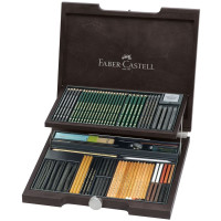 Подарунковий набір олівців Faber-Castell PITT Monochrome в дерев'яному пеналі 86 предметів, 112971