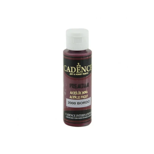 Краска акриловая Cadence Premium Acrylic Paint, 70 мл, Бордовый