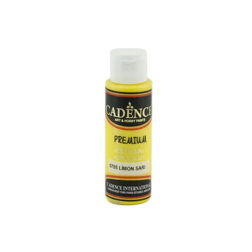 Краска акриловая Cadence Premium Acrylic Paint 70 мл Лимонный