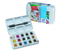 Набір фарб акварельних VAN GOGH Pocket box 12 шт + 3 шт безкоштовно арт. 20808632