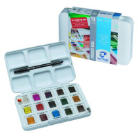 Набор акварельных красок VAN GOGH Pocket box 12 шт + 3 шт бесплатно арт. 20808632