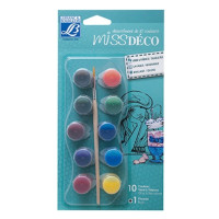 Набір вітражних фарб Lefranc Miss Deco set Glass Tile, 10 шт.