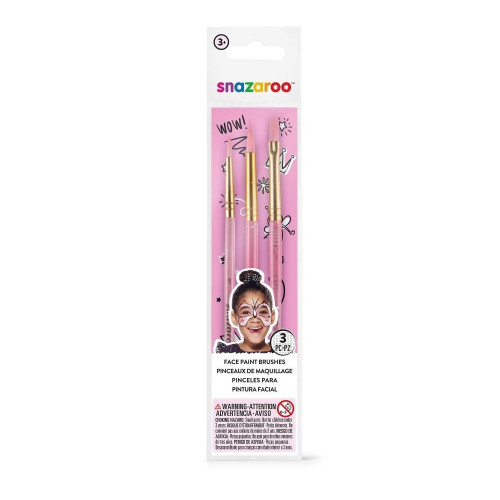Snazaroo набор кистей для грима Girls set of 3 face paint brushes (3 шт)