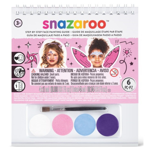 Краски для грима Snazaroo в наборе Girl, 4 краски + 1 кисть