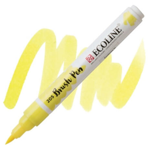 Кисть-ручка акварельная Ecoline Brushpen №205 желтый лимонный