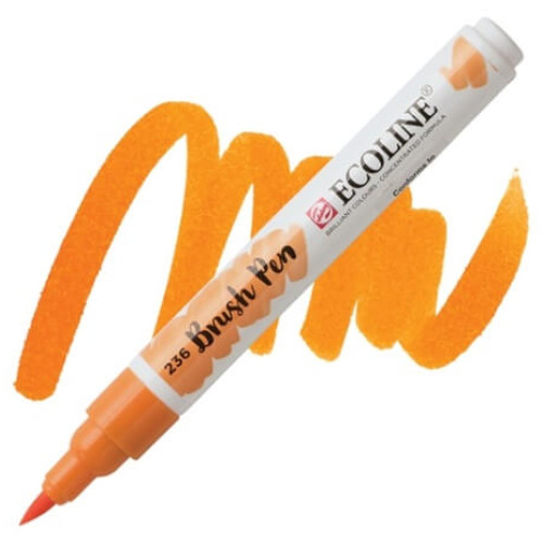 Кисть-ручка акварельная Ecoline Brushpen №236 Оранжевый светлый