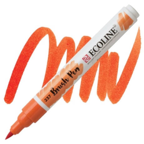 Кисть-ручка акварельная Ecoline Brushpen №237 Оранжевый темный