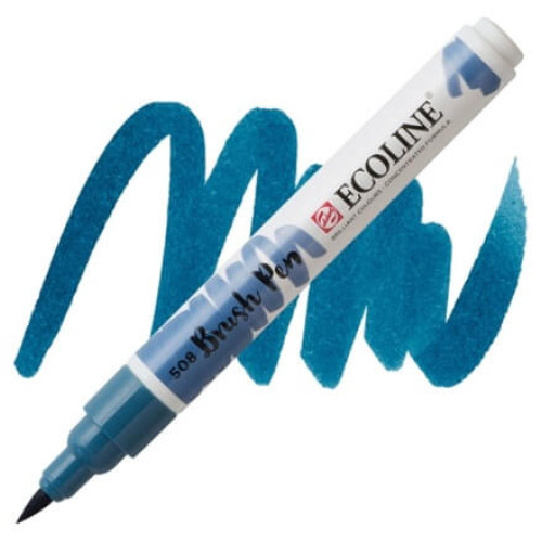 Кисть-ручка акварельная Ecoline Brush pen №508 Прусcкая синяя