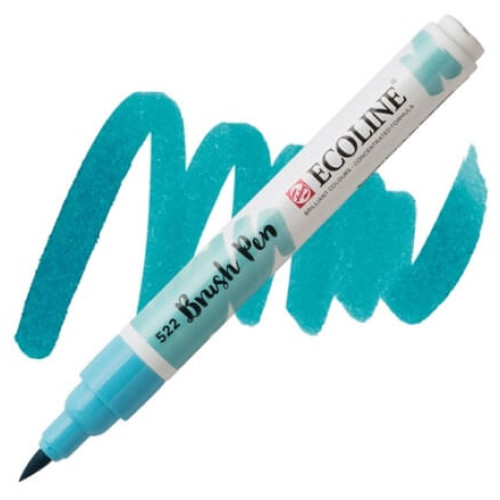 Кисть-ручка акварельная Ecoline Brush pen №522 Бирюзовая синяя