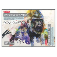 Склейка для акварели А3, Derwent, (42x29,7), 300г/м2, 12л, белая гладкая бумага