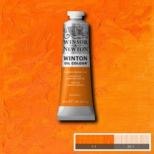 Масляная краска Winsor Newton Oil 37 мл № 090 Кадмий оранжевый - 1414090