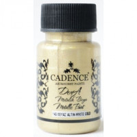 Акрилова фарба Cadence Dora Metallic Paint, 50 мл, Біле золото