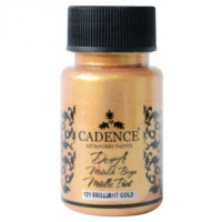 Акриловая краска Cadence Dora Metallic Paint, 50 мл, Яркое золото