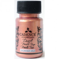 Акриловая краска Cadence Dora Metallic Paint, 50 мл, Кораловое золото