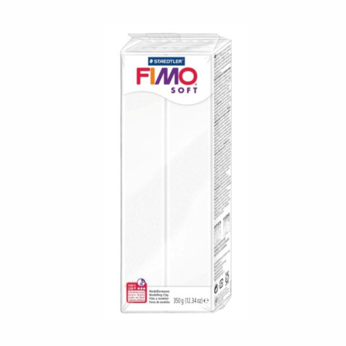 Fimo Soft, мяка пластика, Біла, 350 г.