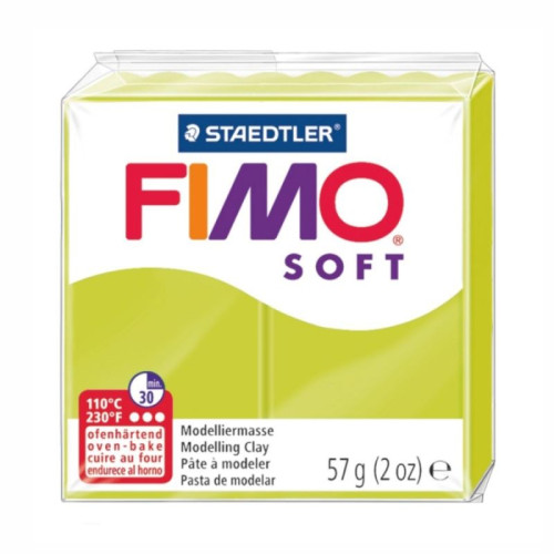 Fimo Soft, пластика мягкая, Зеленый лайм, 57 г.