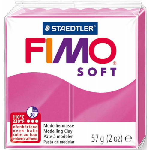 Fimo Soft, пластика мягкая, Малиновая, 57 г.