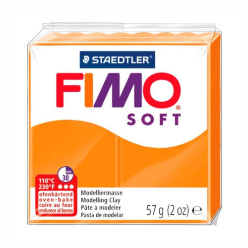 Fimo Soft, пластик мякий, Оранжево-сонячний, 57 г.