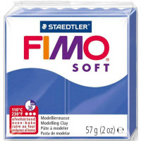 Fimo Soft, пластика мягкая, Синяя блестящая, 57 г.