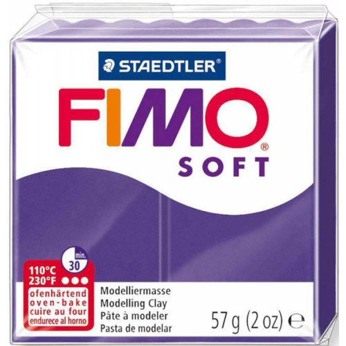 Fimo Soft, пластика мягкая, Сливовая, 57 г.