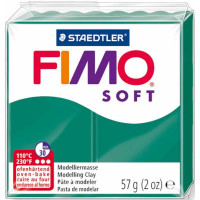 Fimo Soft, м'яка пластика, Смарагдова зелена, 57 г.