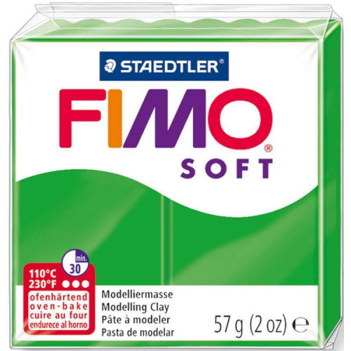 Fimo Soft, мяка пластика, Тропічна зелена, 57 г.