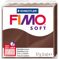 Fimo Soft, м'яка пластика, Шоколадна, 57 г.