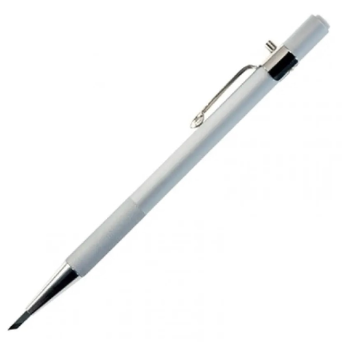 Нож макетный Transotype Push button knife, алюминиевый, угол лезвия 45° арт 17523