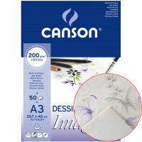 Canson блок для акварели Mix Media Imagine 200 гр, A3 (50)