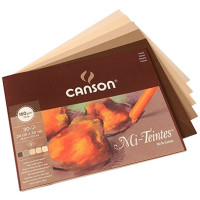 Canson блок для пастели Mi-Teintes земляные оттенки 160 гр, 24x32 см (30)